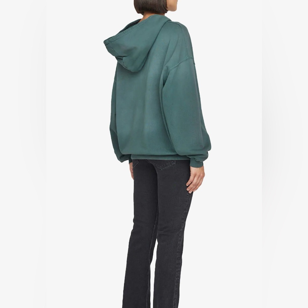 Anine Bing - Ash Hoodie Eagle - Faded Emerald Green - Picture 4 of 13
